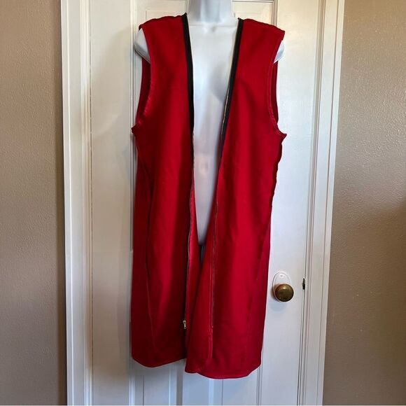 Jones New York Red Wool zip up vest - Picture 1 of 9
